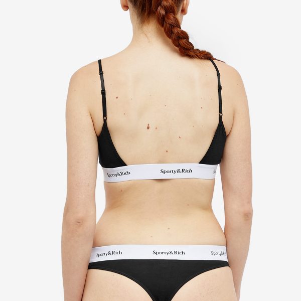 Sporty & Rich Serif Logo Thong