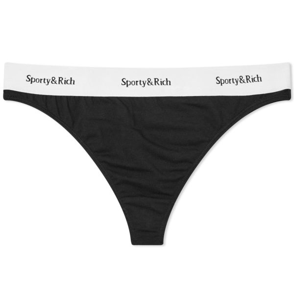 Sporty & Rich Serif Logo Thong