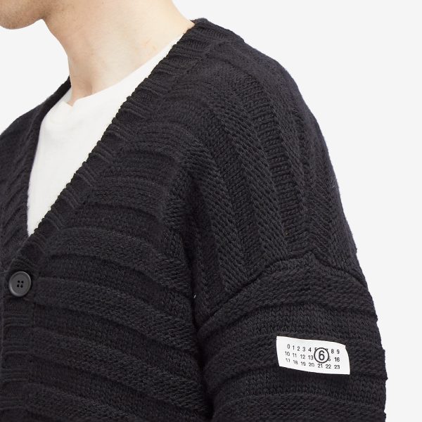 MM6 Maison Margiela Horizontal Rib Cardigan