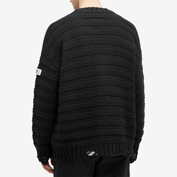 MM6 Maison Margiela Horizontal Rib Cardigan