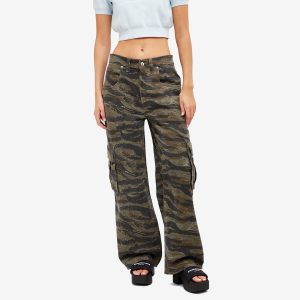 Alexander Wang Camo Bagged Out Combat Pocket Jeans