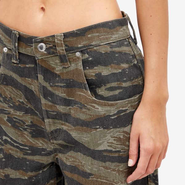 Alexander Wang Camo Bagged Out Combat Pocket Jeans