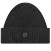 Maison Kitsune Fox Head Patch Ribbed Beanie