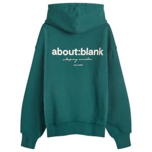 about:blank Box Logo Hoodie