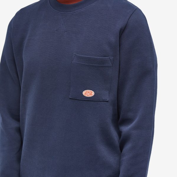 Armor-Lux Logo Pocket Crew Sweat