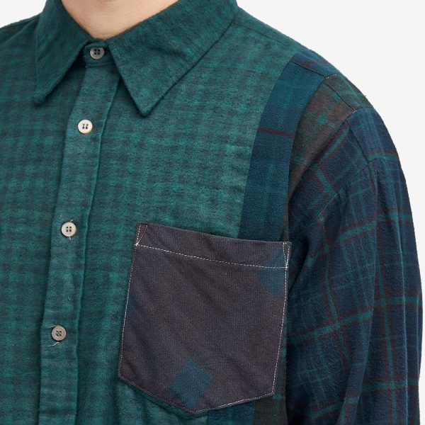 Needles 7 Cuts Over Dye Flannel Shirt