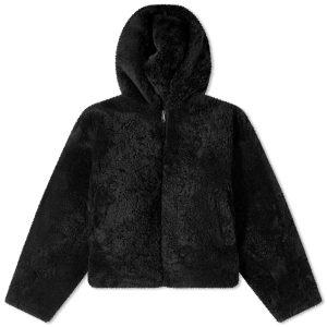 Cole Buxton Shearling Zip Hoodie