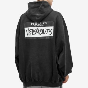 VETEMENTS Hello My Name Is Vetements Hoodie