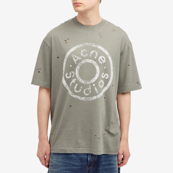 Acne Studios Exford Button Logo T-Shirt