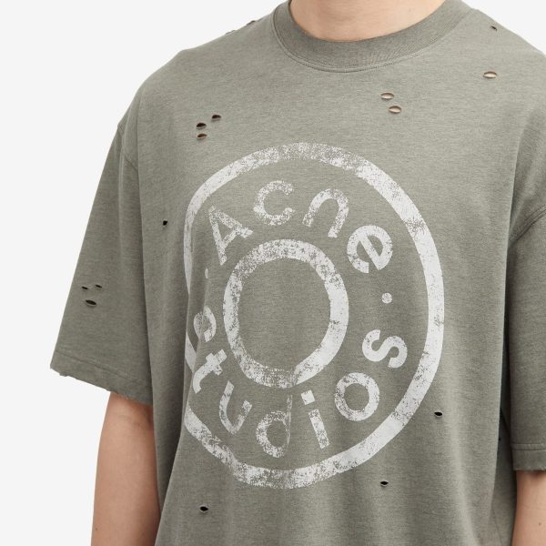 Acne Studios Exford Button Logo T-Shirt