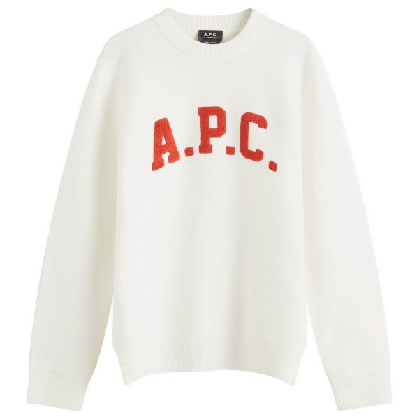 A.P.C. Joshua Collegiate Logo Knit Sweatshirt