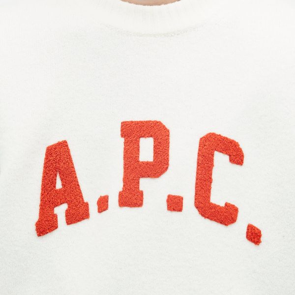 A.P.C. Joshua Collegiate Logo Knit Sweatshirt