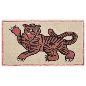 Bongusta Pink Tiger Frame Rug