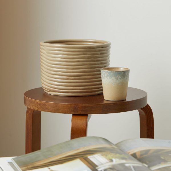 ferm LIVING Corduroy Ceramic Pot