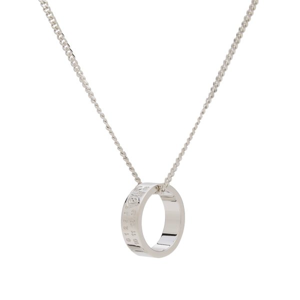 MM6 Maison Margiela Number Logo Ring Necklace