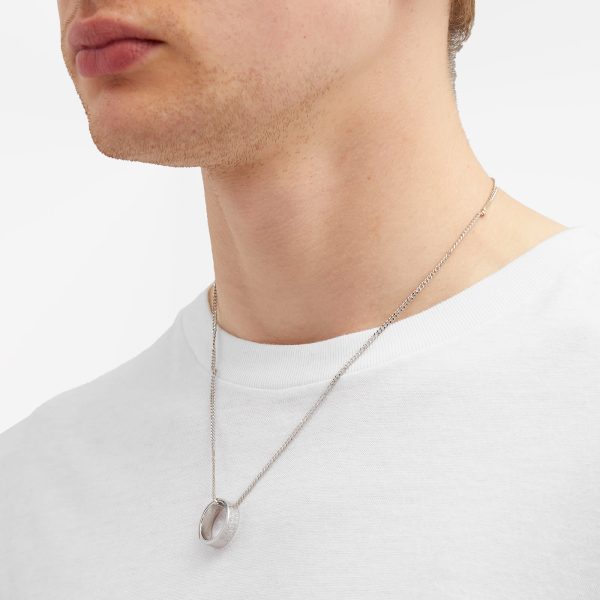 MM6 Maison Margiela Number Logo Ring Necklace