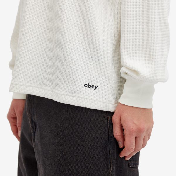 Obey Lowercase Waffle Long Sleeve Thermal