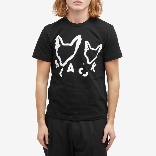 Comme des Garçons Black x Filip Pagwski Fox Print T-Shirt