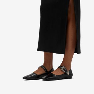 Toga Pulla Buckle Belt Ballet Pumps