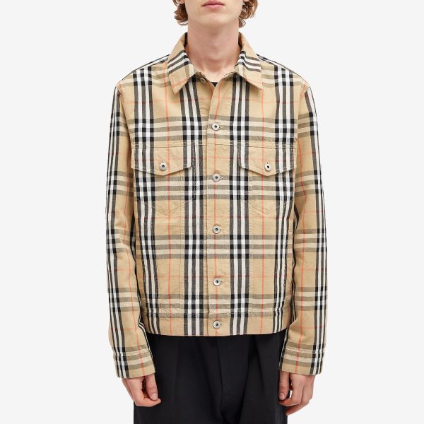 Burberry Check Denim Jacket