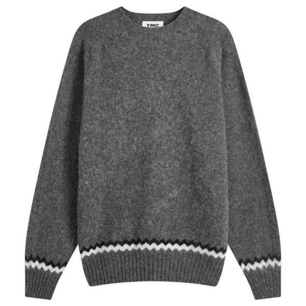 YMC Suedehead Zig Zag Knit Jumper