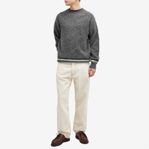 YMC Suedehead Zig Zag Knit Jumper