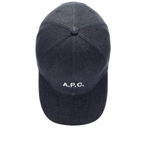 A.P.C. Denim Logo Cap