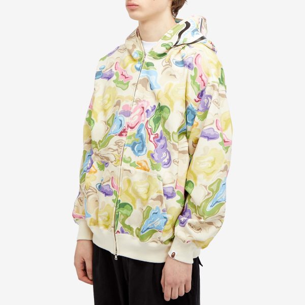 A Bathing Ape Bape Art Camo Shark Hoodie