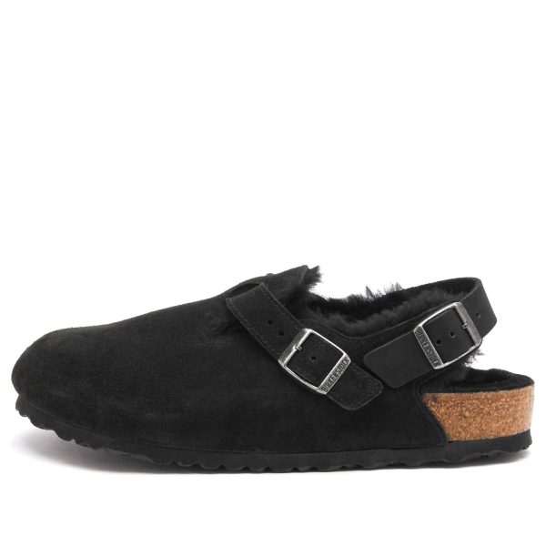 Birkenstock Tokio Shearling Leve Black Laf