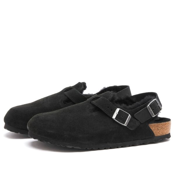 Birkenstock Tokio Shearling Leve Black Laf