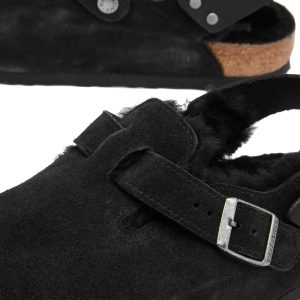 Birkenstock Tokio Shearling Leve Black Laf