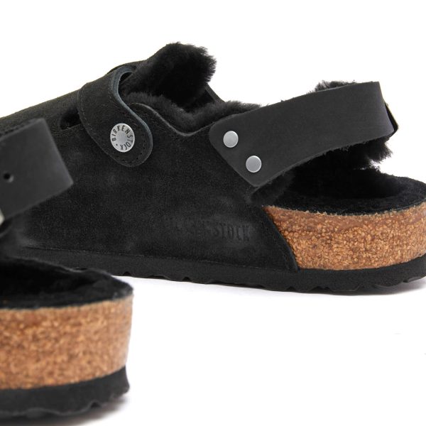 Birkenstock Tokio Shearling Leve Black Laf