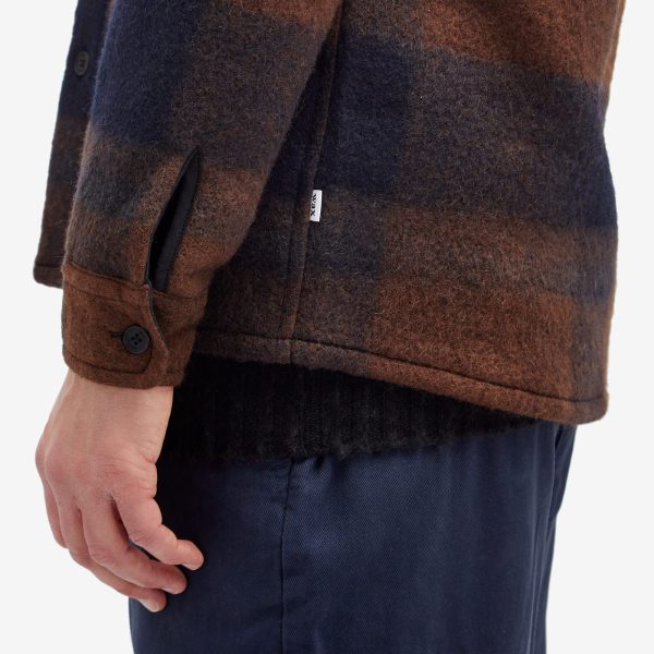 Wax London Whiting Mohair Check Overshirt