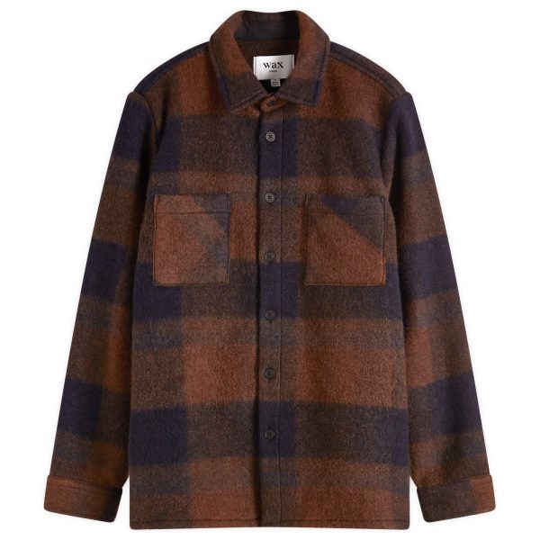 Wax London Whiting Mohair Check Overshirt