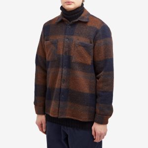 Wax London Whiting Mohair Check Overshirt