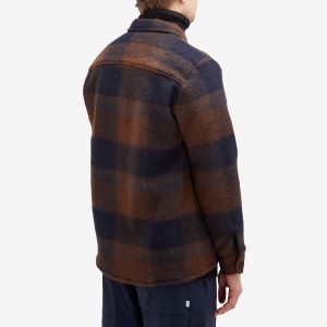 Wax London Whiting Mohair Check Overshirt