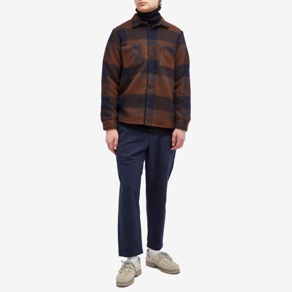 Wax London Whiting Mohair Check Overshirt