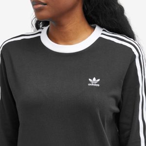 Adidas 3 Stripe Regular Long Sleeve T-Shirt