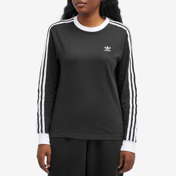 Adidas 3 Stripe Regular Long Sleeve T-Shirt