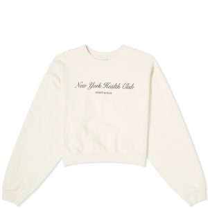 Sporty & Rich NY Health Club Cropped Crew Sweat