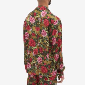 END. x Palm Angels Allover Camo Rose Pajama Shirt