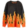 BEAMS Fire Shaggy Crew Jumper