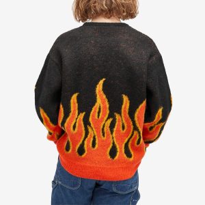 BEAMS Fire Shaggy Crew Jumper