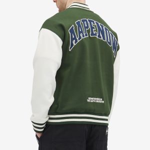 AAPE Now Fleece Baseball Jacket