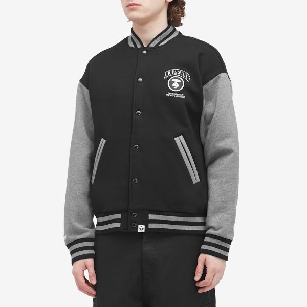 AAPE Now Fleece Baseball Jacket