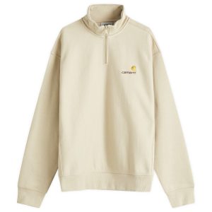 Carhartt WIP Half Zip American Script Sweatshirt