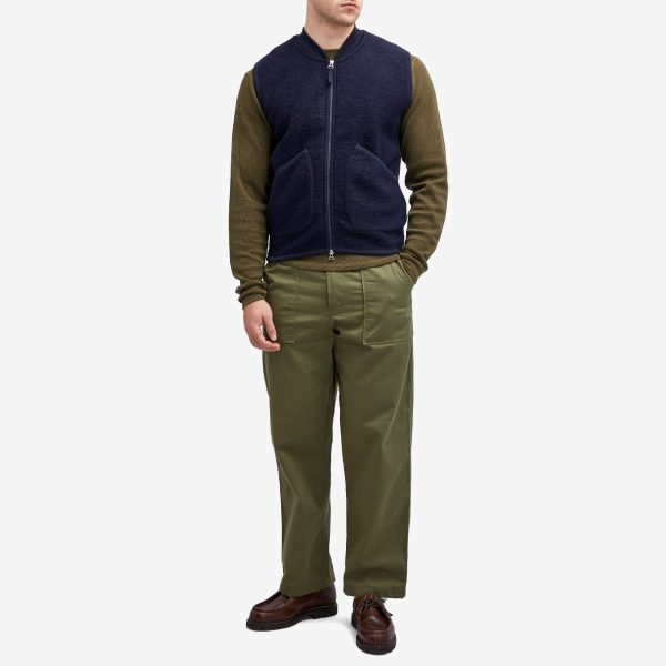 Universal Works Wool Fleece Zip Waistcoat