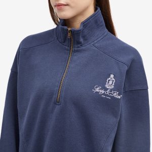 Sporty & Rich Vendome Embroidered Quarter Zip