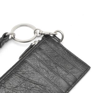 Balenciaga Metal Logo Lanyard Card Case