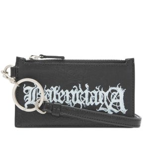 Balenciaga Metal Logo Lanyard Card Case